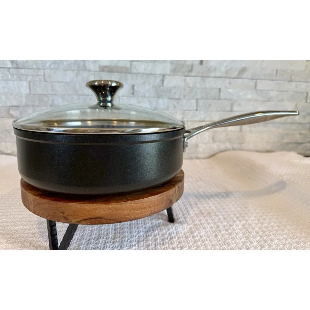 Le Creuset Toughened Nonstick PRO Saute Pan with Glass Lid, 3.5 Quart